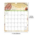 thumbnail image 3 of LanSuare 2026 Wall Calendar, 18 Months Calendar 2026, 15" x 12" Jul.2025 - Dec.2026, Twin-Wire Binding, Blank Block, Julian Dates, Hanging Loop, Holiday Reminder, Thick Paper, 3 of 9