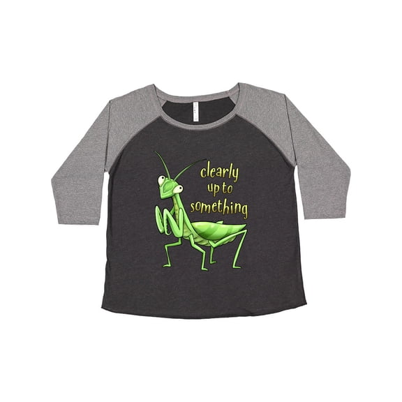 Inktastic Praying Mantis- Clearly Up to Something Women's Plus Size T-Shirt