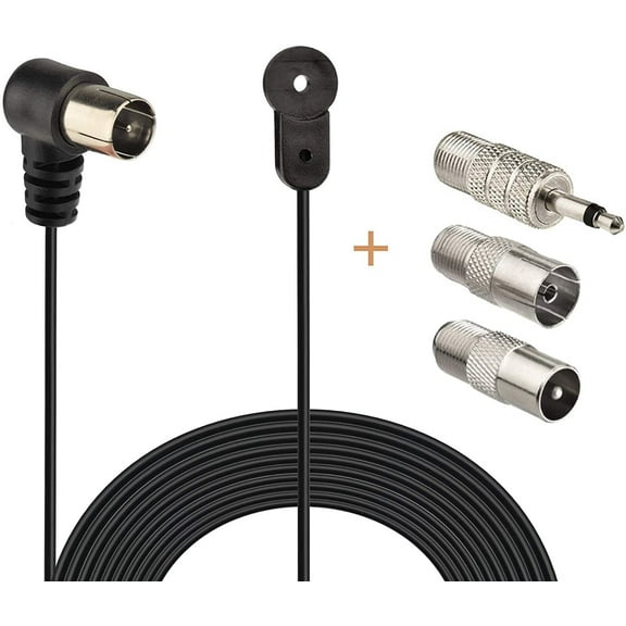 Eightwood FM Antenna 75 Ohm FM Antenna for Pioneer Onkyo Yamaha Marantz Bose Wave Music System Indoor Digital HD Radio FM Radio Bluetooth Stereo Receiver AV Audio video Home Theater Receiver