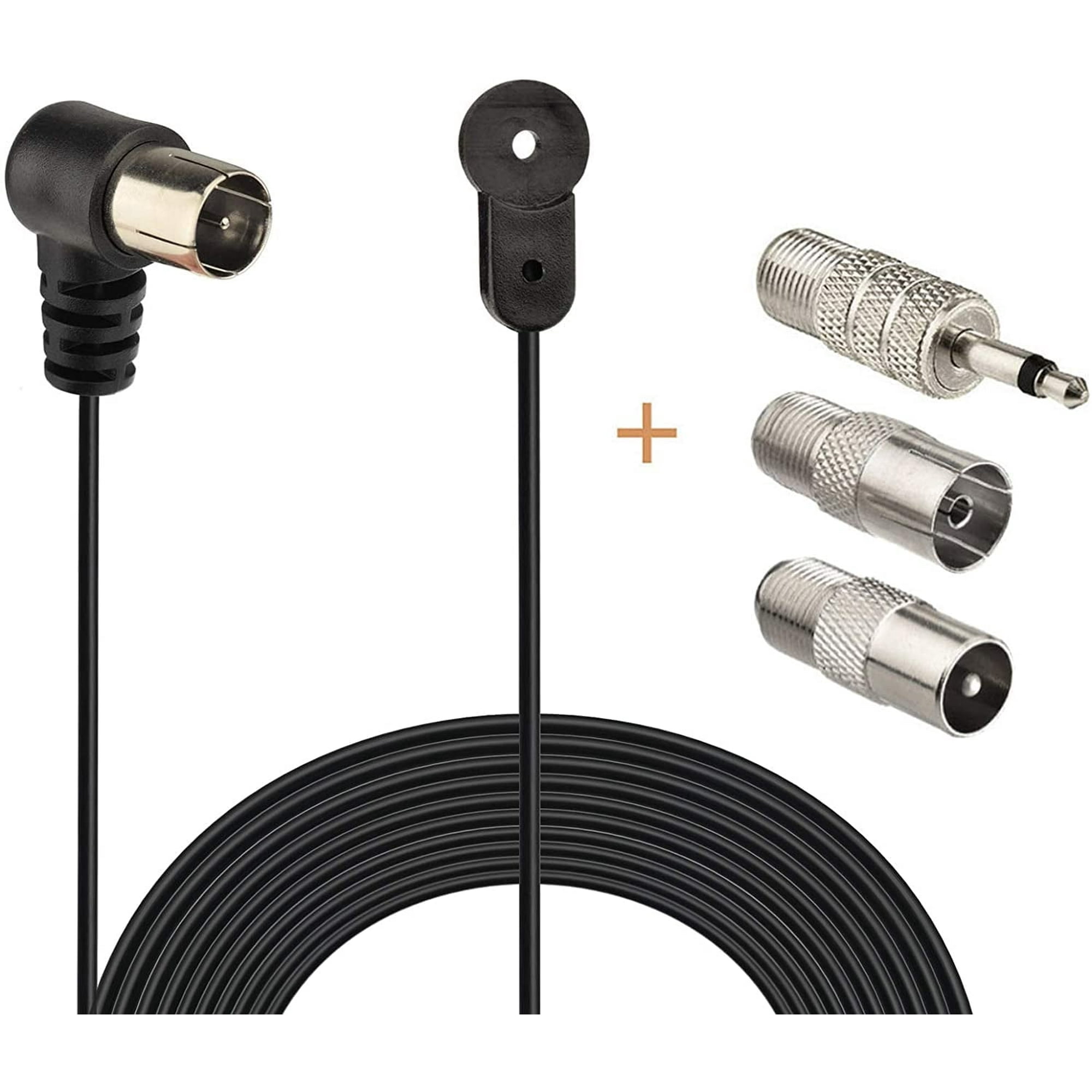 Eightwood FM Antenna 75 Ohm FM Antenna for Pioneer Onkyo Yamaha Marantz Bose Wave Music System Indoor Digital HD Radio FM Radio Bluetooth Stereo Receiver AV Audio video Home Theater Receiver