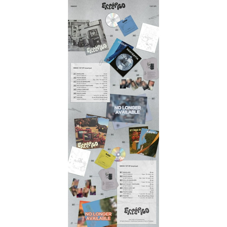 NMIXX EXPERGO popup 入場　全日程特典　セット　ジウ Nmixx - Expergo - Envelope, Photobook, CD & CD Envelope, Dot-To