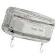 thumbnail image 2 of Soap Dish, Plastic Soap Dish, Soap Dish for Shower Detachable Drip Tray & Removable Hooks, Reusable Shower Soap Dish for Bathroom, Kitchen Living Room Clear, 2 of 4