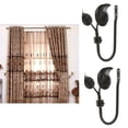 thumbnail image 2 of Percha La Ventana Del Macarena Negro Colgador de gancho de cortina en forma de U, 2 of 8