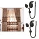 thumbnail image 1 of Ganchos de Pared para Cortina Soledad 2 Piezas Soporte para Colgar Cortinas para Ventana Accesorio para Ventana Colgante Negro estilo 2 Negro Colgador de gancho de cortina en forma de U, 1 of 5