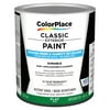 ColorPlace Classic Exterior House Paint, Flat, Accent Base, 1 Quart