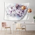 thumbnail image 2 of Japanese Cherry Blossom Tapestry, Spring Floral Sky Wall Hanging Tapestries Dorm Room Home Decor, 60" x 40", 2 of 7
