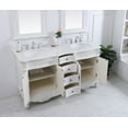 thumbnail image 6 of Elegant Lighting Vf10160dab Danville 60" Free Standing Double Basin Vanity Set - Off White, 6 of 7