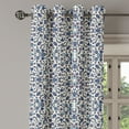 thumbnail image 2 of Ambesonne Orient Grommet Curtain, Moroccan Oriental, 50" x 96", Vermilion Indigo, 2 of 6