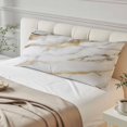 thumbnail image 4 of Modern White Gold Long Body Pillow Covers, Abstract Marble Geometric Soft Breathable Throw Pillow Cases with Invisible Zipper, Decorative Pillowcase Pillows Protectors for Sofa Bed Couch 20"x60", 4 of 9