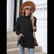 thumbnail image 4 of Camisas de Larga para Mujer, Blusas Túnica Casuales de Cuello Alto Negro XL, 4 of 10