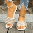 thumbnail image 3 of Dakaela Womens Slides Sandals Comfortable Summer Beach Flat Shoes Ladies Fashion Walking Slippers, 3 of 8