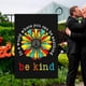 thumbnail image 5 of Bandera de jardín "Sé amable", bandera pequeña del orgullo gay para exteriores, bandera de jardín con el símbolo de la paz y la amabilidad, bandera de jardín "En un mundo donde puedes ser cualquier, 5 of 7