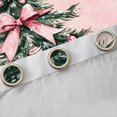 thumbnail image 4 of Feelyou Bowknot Xmas Tree Curtains Pack of 2 (52x84 Each), Merry Xmas Window Curtains, 4 of 6