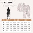 thumbnail image 4 of Fuzoiu Floral Print Women's Long-Sleeved Pajama,Lounge Button Down Nightwear,Womens Notch Collar Pajama Set-Large, 4 of 7