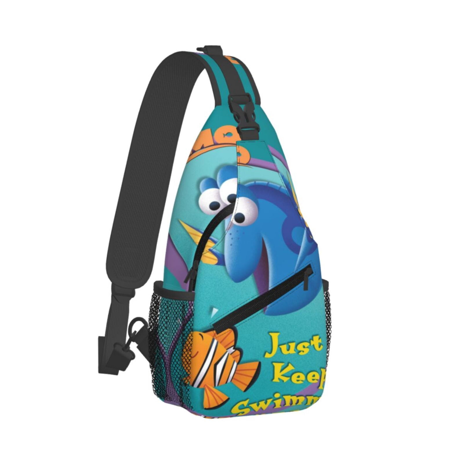 Finding Nemo Casual Sling Bag for Women Men Travel Crossbody Sling Backpack Small Chest Shoulder Bag Gym Sports Hiking Daypack 7.5 x 3.5 x 15.3 inch