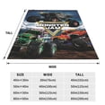 thumbnail image 5 of Monster Trucks-Ja-m Soft Micro Fleece Cozy Throw Blanket Lightweight Fuzzy Flannel Blankets Sofa Decor Gifts, 5 of 9