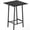 Black, variant on Bar Table, Kitchen Dining Table, Bar Counter Height Table, Pub Color Matching Breakfast Table, for Dining Room, Tavern, Coffee Corner, Party, Rustic Brown and Black