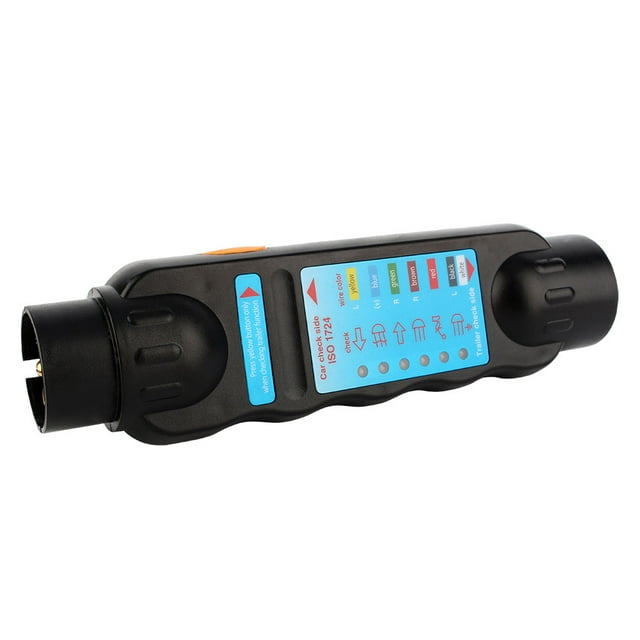 Light Socket, 12V Durable 7Pin High Performance Light Bar, Black Fog Light Tail Light For Test The Right Indicator Brake Light