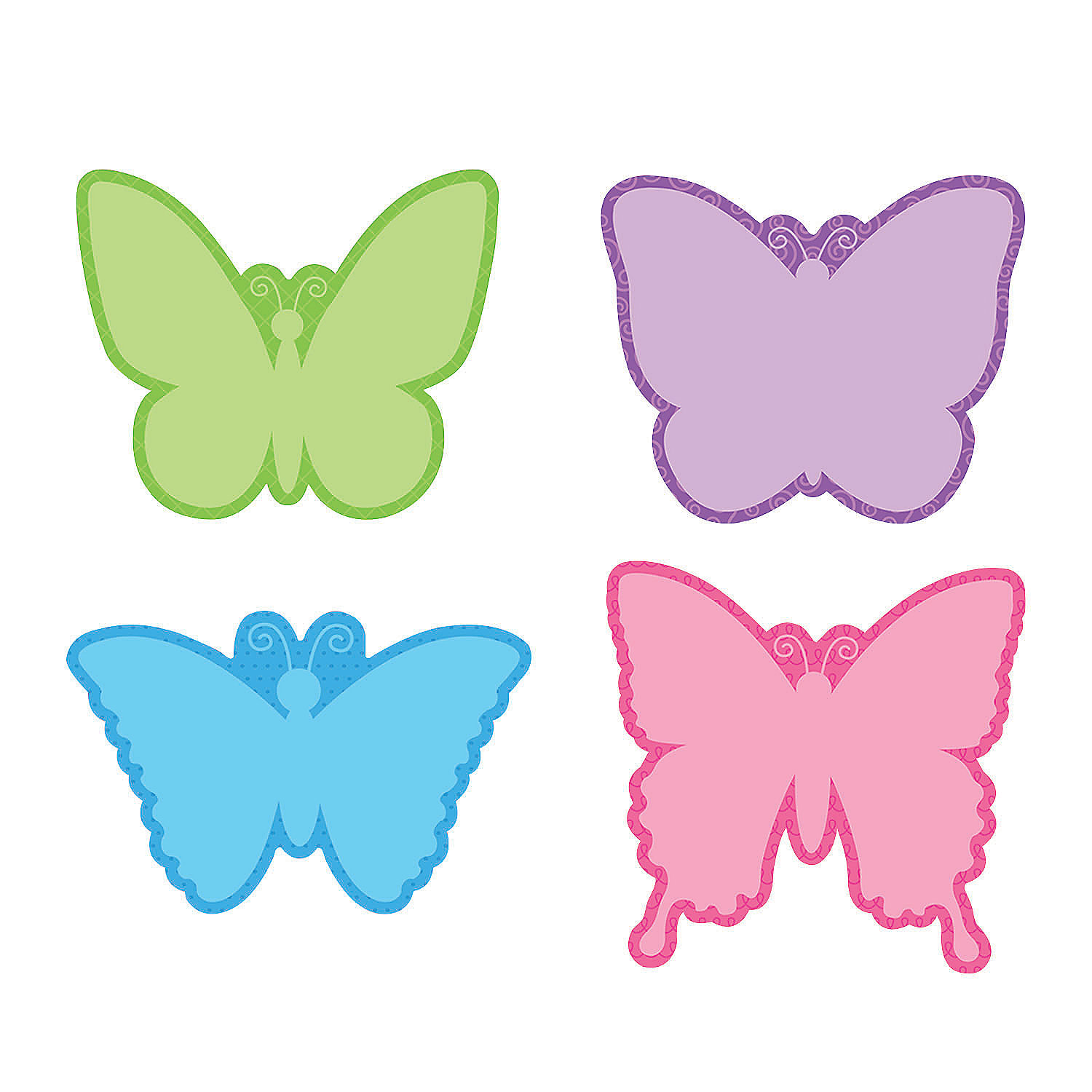 Butterfly Bb Cutouts Educational 48 Pieces