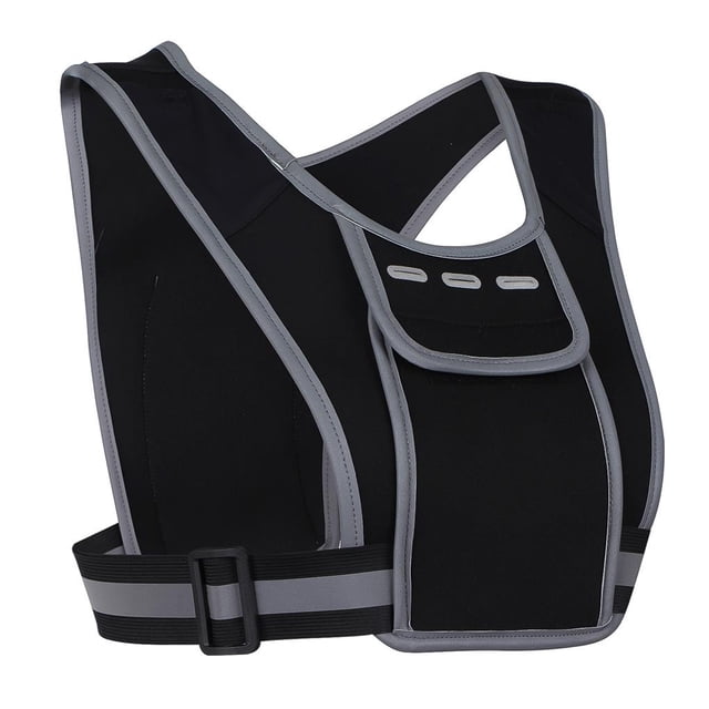 Bolsa De Chaleco Para Correr Mochila Ajustable Después De La Botella De Agua Ajustada Al Cuerpo Bolsa De Pecho Para Teléfono Móvil De Deportes Suaves Con Enchufe Para Auriculares Para Correr Deporte sonducket HA027316-02