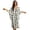 Black and White - Dog Paw, variant on Leopard Print Kaftan Dress for Women Plus Size V Neck Beach Cover Ups Batwing Sleeve Caftan Dresses Casual Loose Bathing Suit Coverups