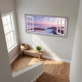 thumbnail image 7 of Beach Window Canvas Wall Art - Large Coastal Picture Landscape Canvas Prints Tropical Sea Paintings, Horizontal Summer Seascape Artwork for Living Room Bedroom, 7 of 7