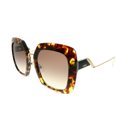 fendi tropical shine ff 0317 086 ha women's square sunglasses