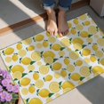thumbnail image 4 of Yellow Lemon Fruit Slices White Pattern Door Rugs,Washable Non Slip Door Mats Indoor,Decorative Door Mats,Entry Mat Indoor for Entrance,Bedroom,Kitchen,Bathroom,20"x32", 4 of 6