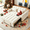 White, variant on Demi Bonn 3 in 1 Convertible Sleeper Sofa Bed with Side Pocket, Adjustable Backrest Velvet Futon Couches for Living Room, Pull Out Couch, Loveseat, White