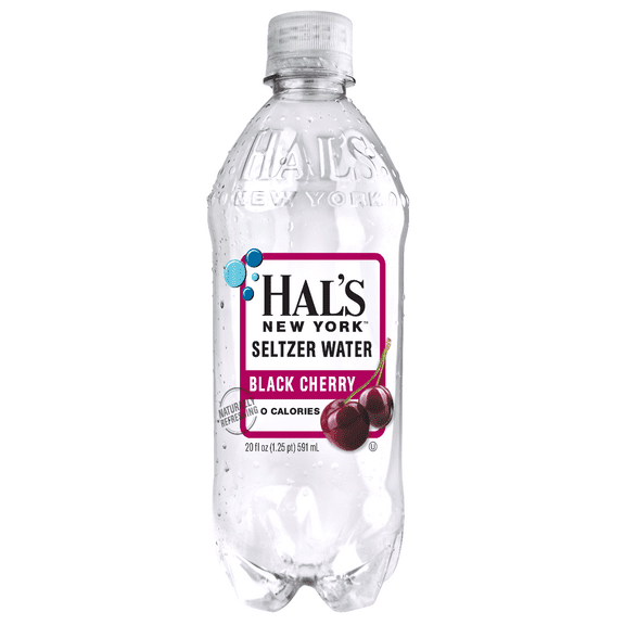 Hal's NY Beverage, Black Cherry, 20 Fl Oz Bottles (12 Pack)