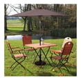 thumbnail image 3 of 9ft Patio Solar Umbrella, LED Outdoor Market Umbrella with Crank & Tilt, Beige UV Protection, 3 of 9