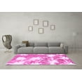 thumbnail image 3 of Ahgly Company Indoor Square Abstract Pink Modern Area Rugs, 4' Square, 3 of 4