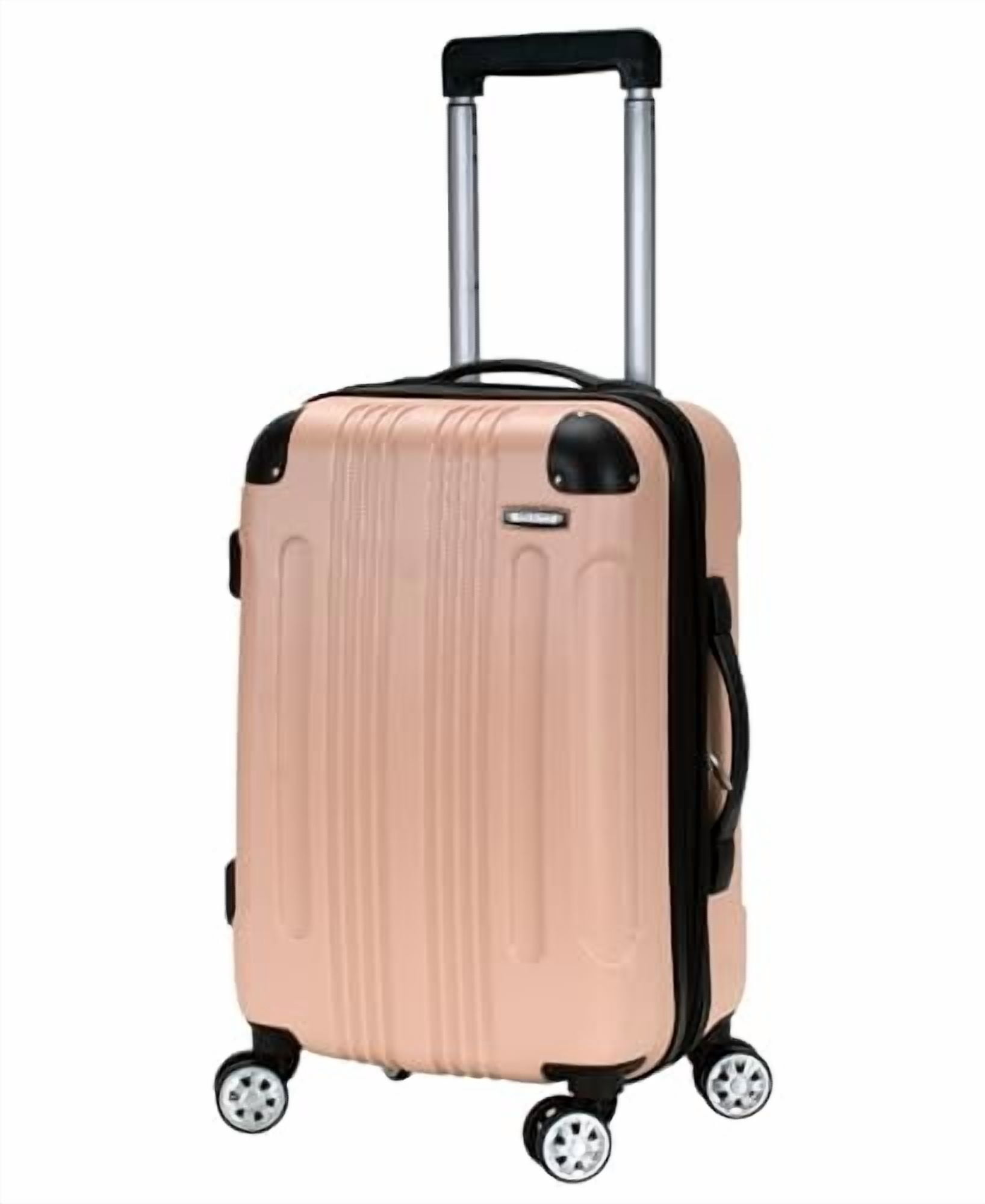 Rockland 9" Teen Adult 1-Piece Solid Print Hardside Carry-on Luggage Set, Beige