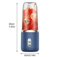 thumbnail image 6 of Portable Blender for Shakes and Smoothies, 450ml Portable Blenders with USB Rechargeable, Fruit Veggie Juicer Mini Portable Mixer Cup, 6 of 12