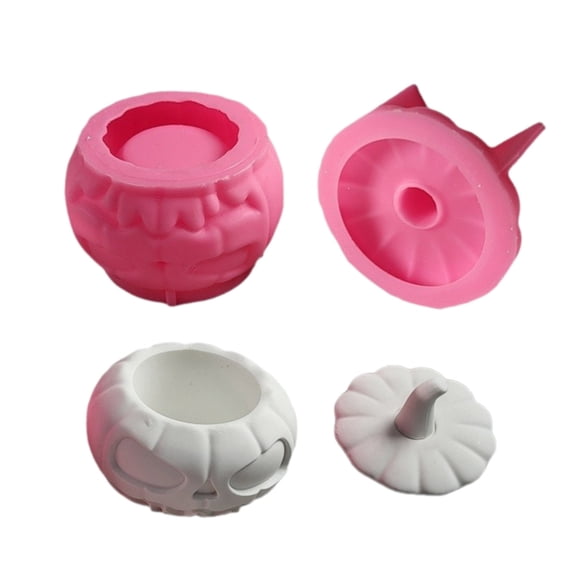 ZPAQI Pumpkin Resin Jar Molds for Epoxy Resin, Plaster Decoration, Craft