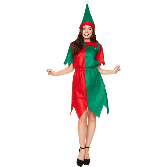 Christmas Elf Women's Costume Medium 10-12