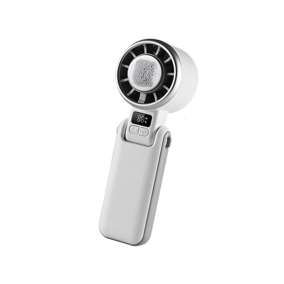 ZELVINN Compact Hand Fan with Cooling Touch Center Pad Front Grille Easy Carry Design for Warm Weather Outings and Commutes