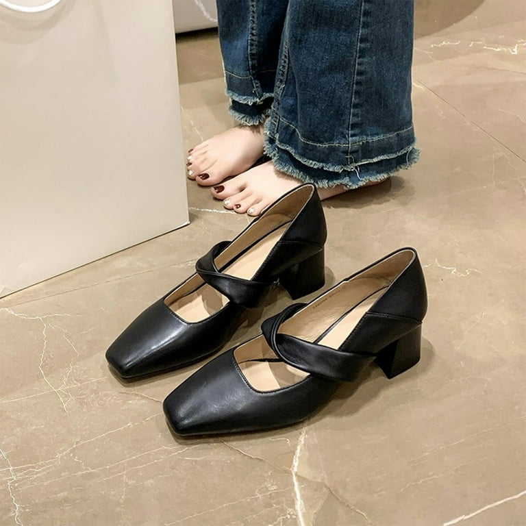 靴 JEWELRY HANKIE PUMPS BLACK RED JEWELRY HANKIE PUMPS - BLACK / BLACK (ジュエリー ハンキー