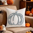 thumbnail image 6 of Fall Halloween Pumpkin Tufted Throw Pillow Cover Embroidered Decorative Cushion Cover for Couch Sofa Bed Home Decor by OVFUIZ, 6 of 6