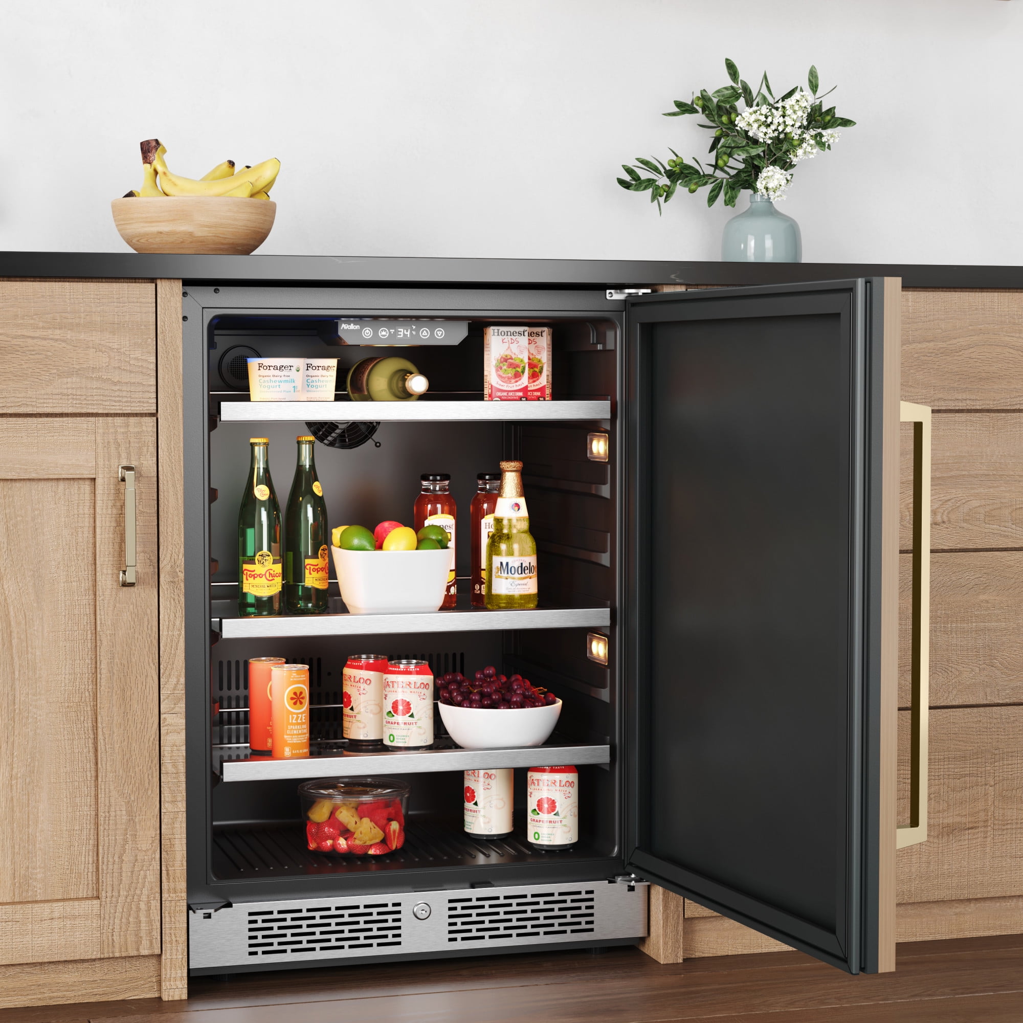 Avallon Abr242rh 24" Wide 140 Can Energy Efficient Beverage Center - Panel Ready Solid