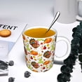 thumbnail image 5 of Yiaed Holiday Thanksgiving Turkey Print Ceramics Coffee,Large Handle Design,Extra Large Tea and Coffee Cup for Office and Home Mugs, 5 of 6