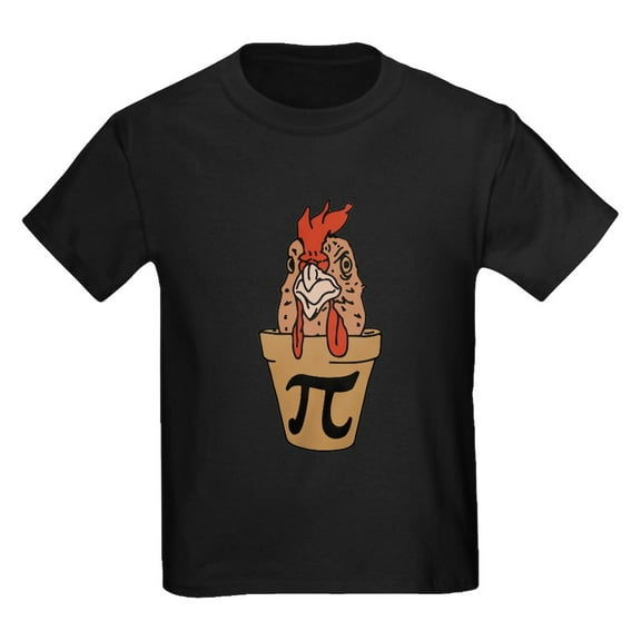 CafePress - Chicken Pot Pi Kids Dark T Shirt - Dark T-Shirt Kids XS-XL