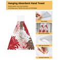 thumbnail image 3 of Rabbit Leaves Hand Towels Kitchen Bathroom Hanging Cloth Quick Dry Soft Absorbent Microfiber Towels, 3 of 6