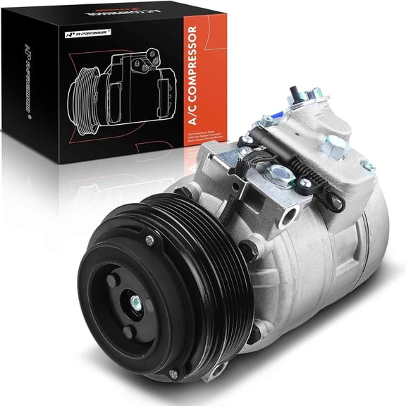 A-Premium AC Compressor with Clutch Compatible with BMW E92 E83 328i 328i xDrive 2012-2013 X3 2006-2010 L6 3.0L With 6-Groove Pulley