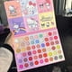 thumbnail image 3 of Anime Sanrio Hello Kitty Kuromi paleta de sombras de ojos de 54 colores, sombra de ojos nacarada, brillo mate, maquillaje cosmético, regalos de navidad, 3 of 4