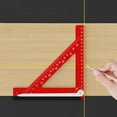 thumbnail image 5 of Adjustable Angle Horizontal Ruler 90 Degree Ruler Aluminum Alloy Triangle Ruler, 5 of 9