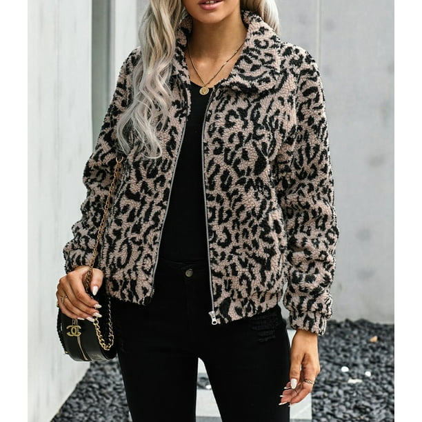 Walmart leopard print jacket sale