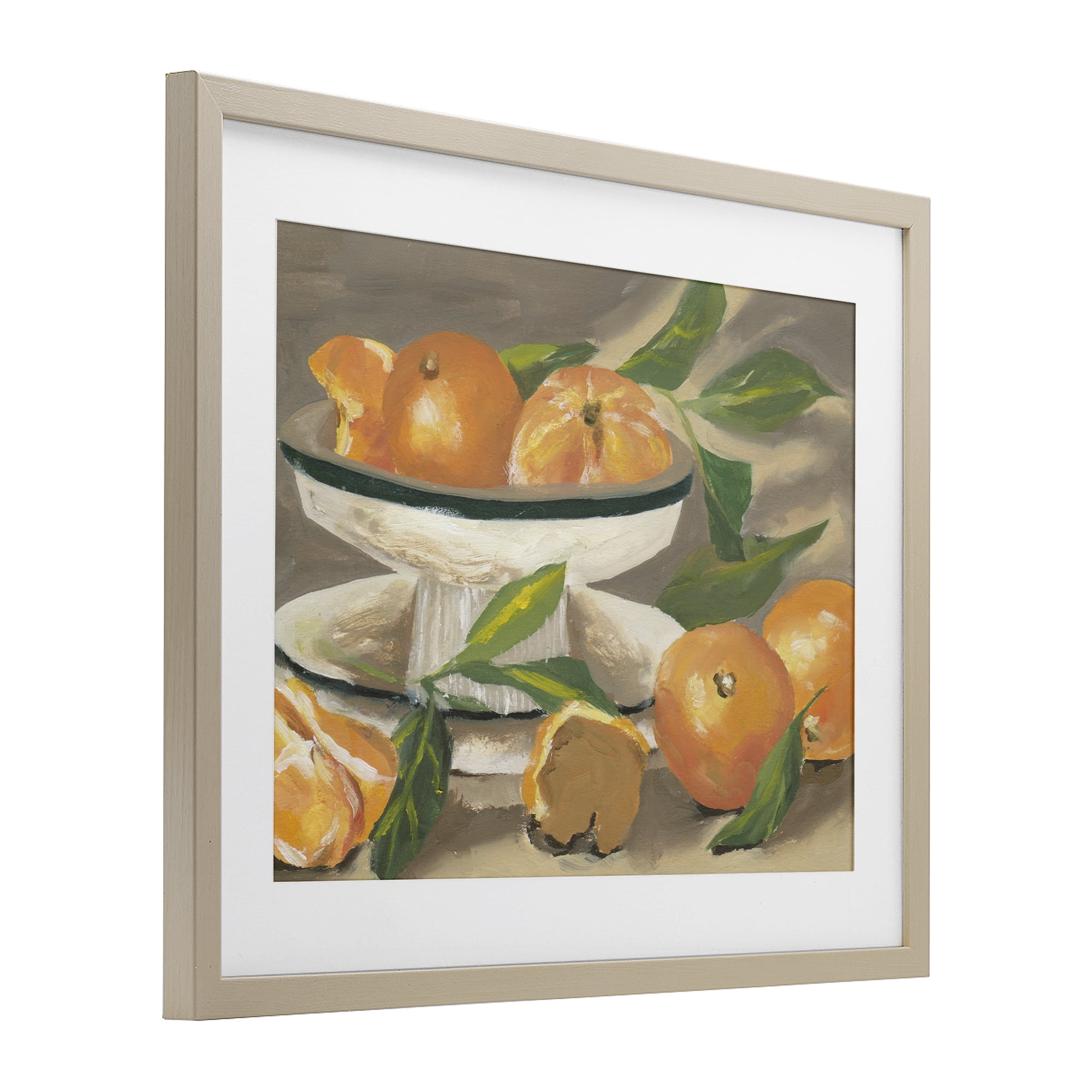 Stupell Industries Oranges in Stillness Birch Framed Print Under Glass, design by Melissa Wang