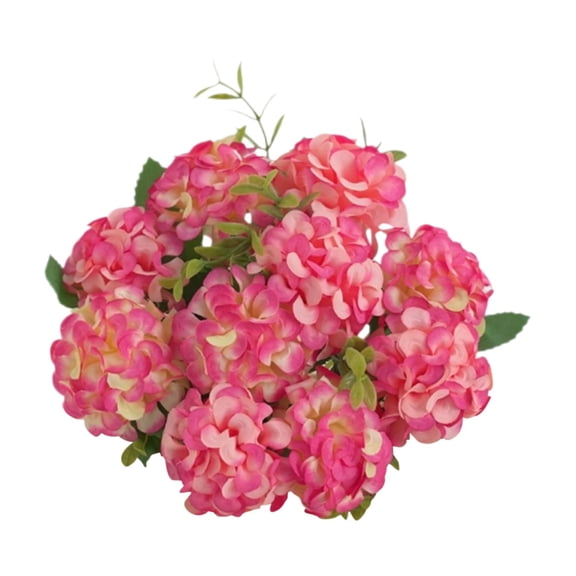 Artificial Hydrangea, 7 Head Hydrangea Bouquet Arrangements for Home Decor Wedding Centerpieces and Wall Decor, Pink