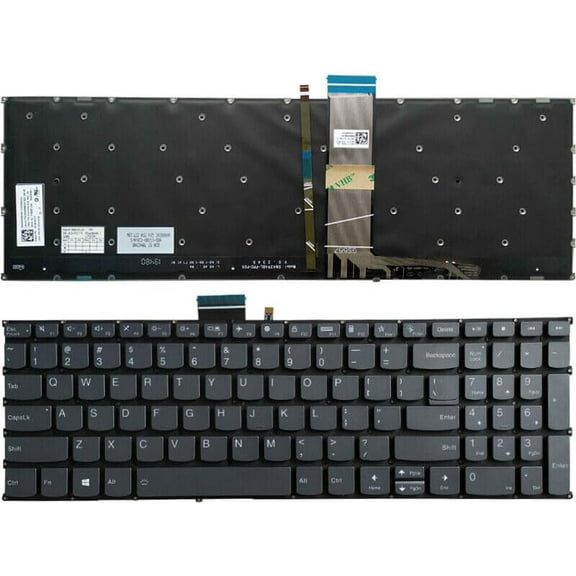 New US Black English Backlit Laptop Keyboard (Without palmrest) for Lenovo IdeaPad 1 15ALC7 1 15AMN7 1 15IAU7 1 15IGL7 1 15IRU7 1-15ADA7 1-15IJL7
